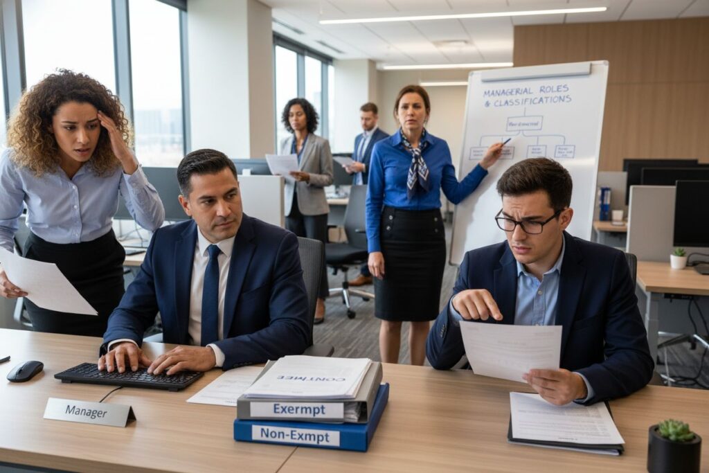 manager misclassification office