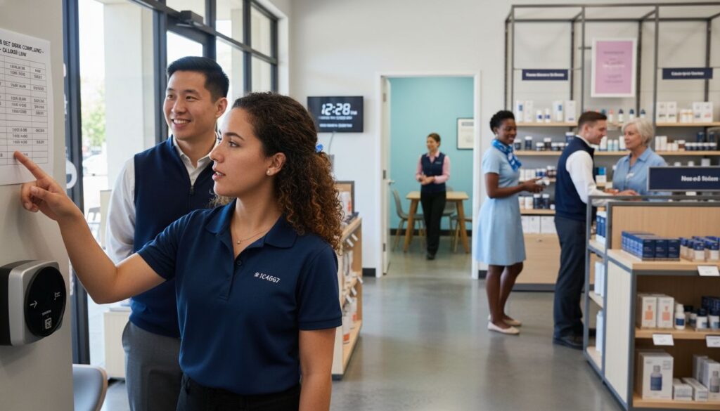 Tustin retail breakroom