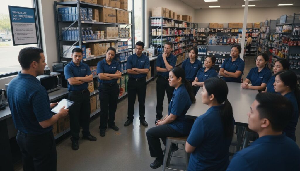 chain store harassment