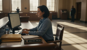 Court clerk filing retaliation incident report