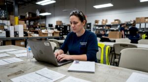 Worker reports safety issue in warehouse office