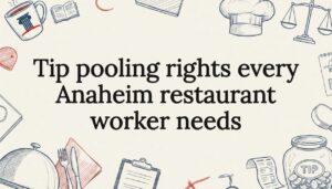 Sketch-style restaurant law themed title card