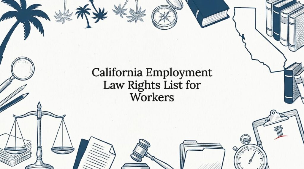 California employment law title card illustration