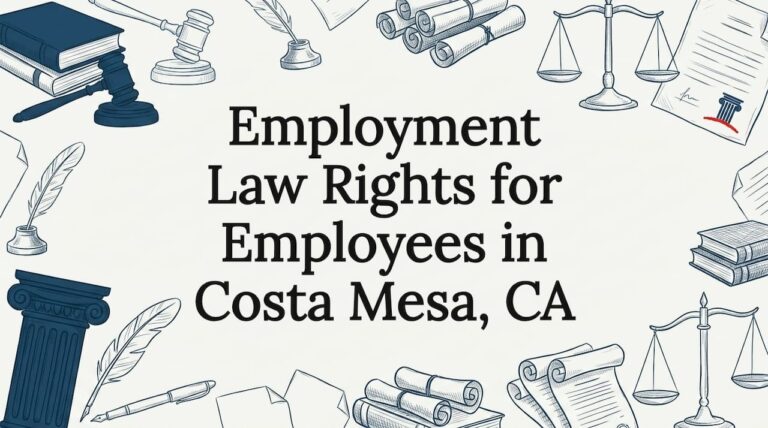 Decorative legal title card illustration