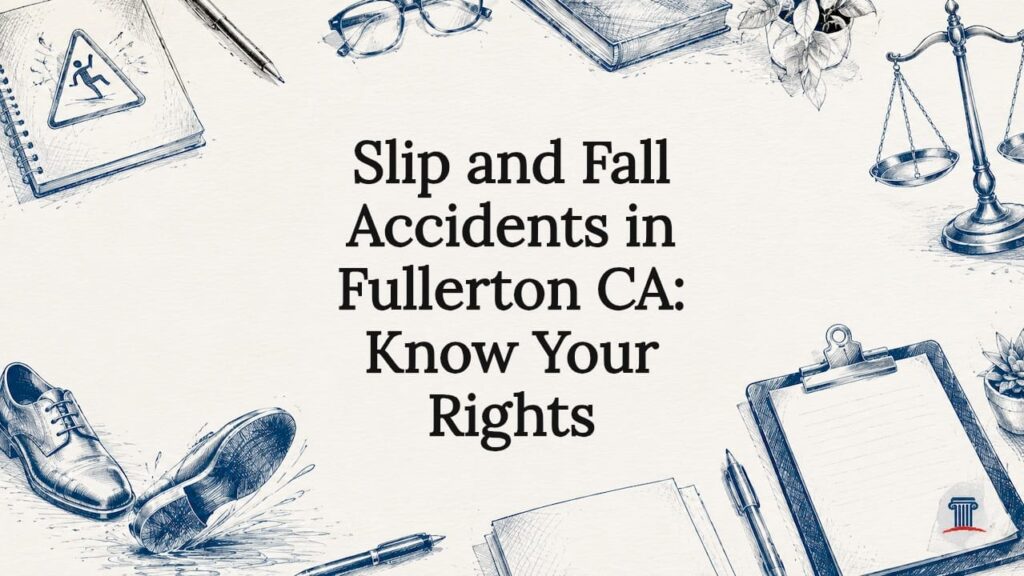 Decorative legal title card illustration