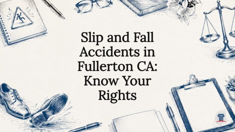 Decorative legal title card illustration