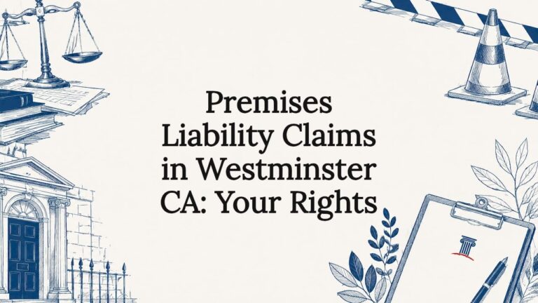 Decorative legal title card illustration