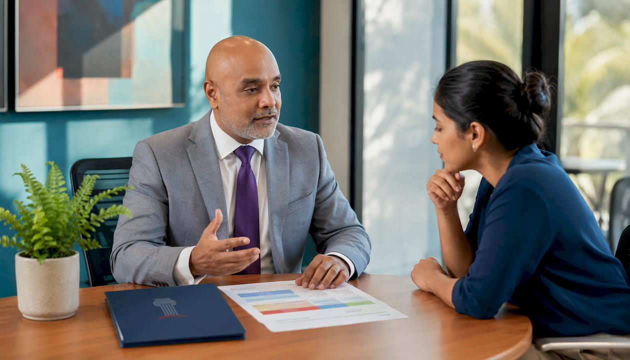 HR manager discussing CFRA leave with employee