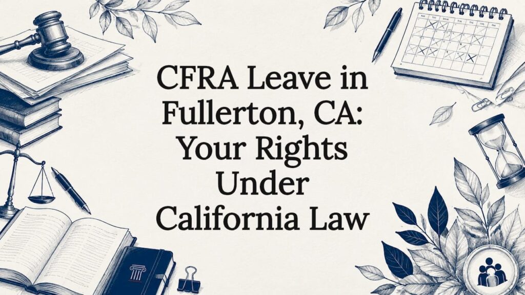 Decorative title card illustration for CFRA leave article