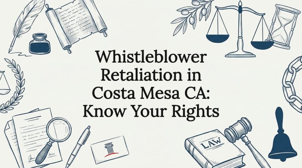Decorative title card illustration for whistleblower rights