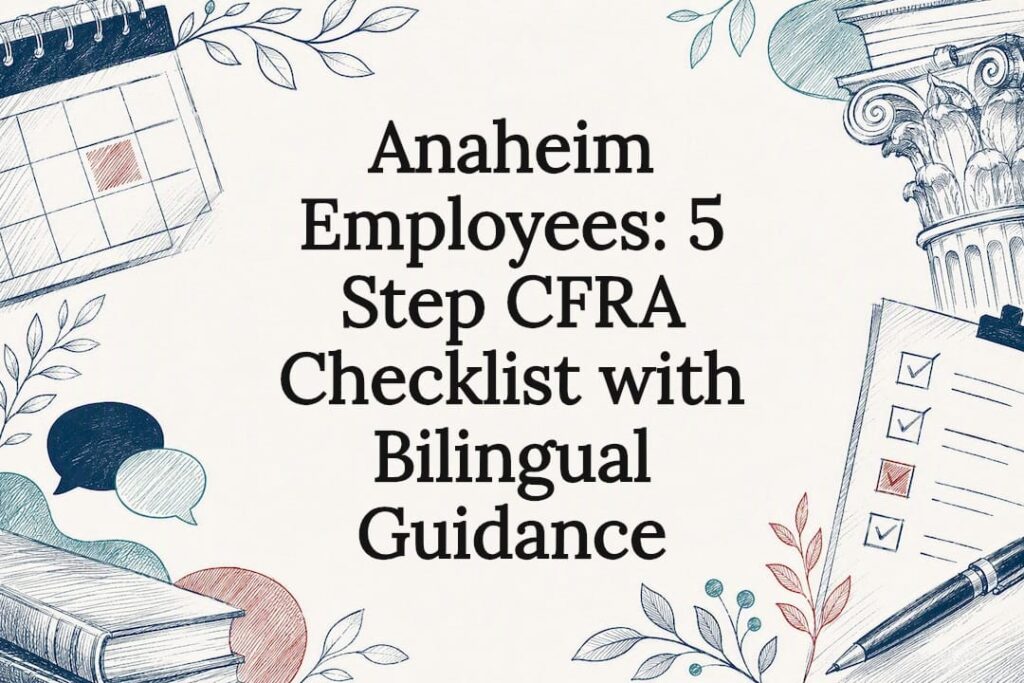 CFRA checklist legal guidance title card