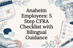 CFRA checklist legal guidance title card