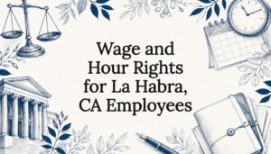 Decorative title card illustration for wage and hour rights article