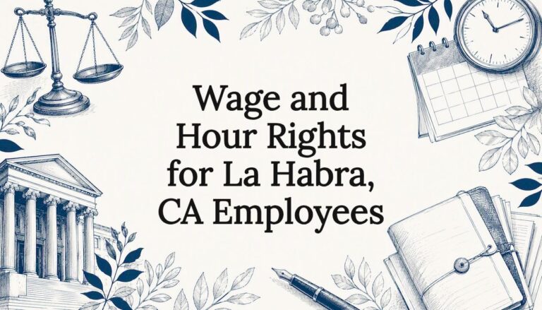 Decorative title card illustration for wage and hour rights article