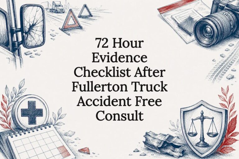 Truck accident evidence checklist title card