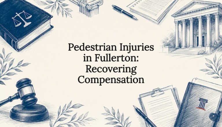 Decorative legal title card illustration