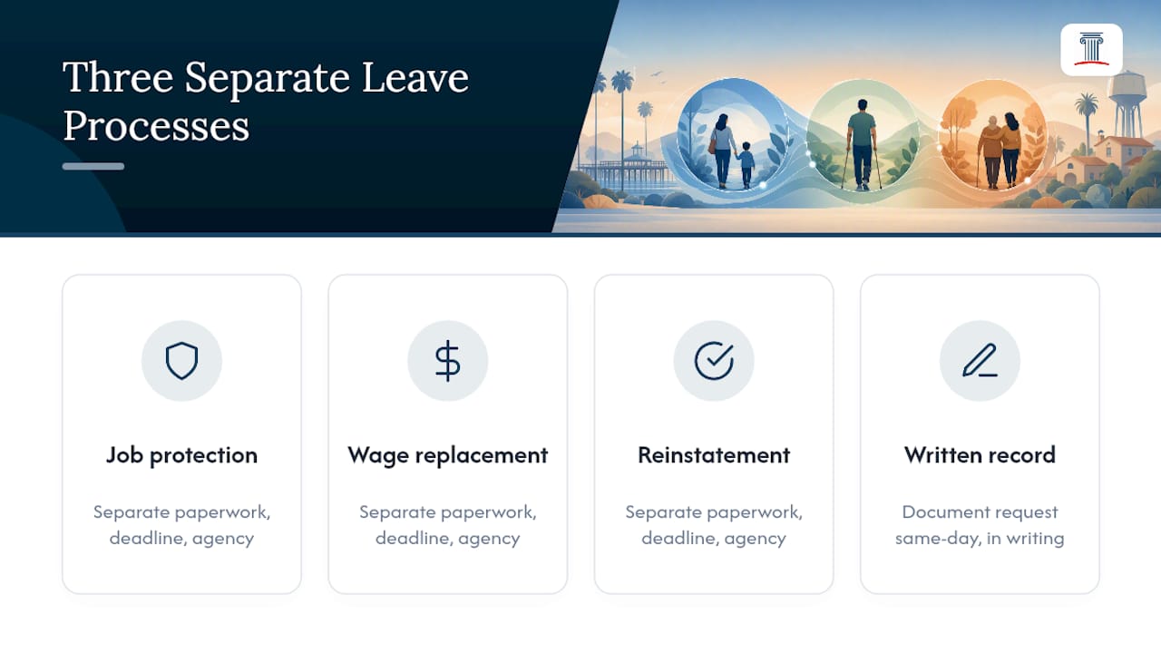 What Fountain Valley Employees Get Wrong About Leave Rights — overview diagram