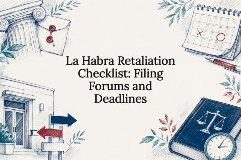La Habra Retaliation Checklist | Serendib Law Firm