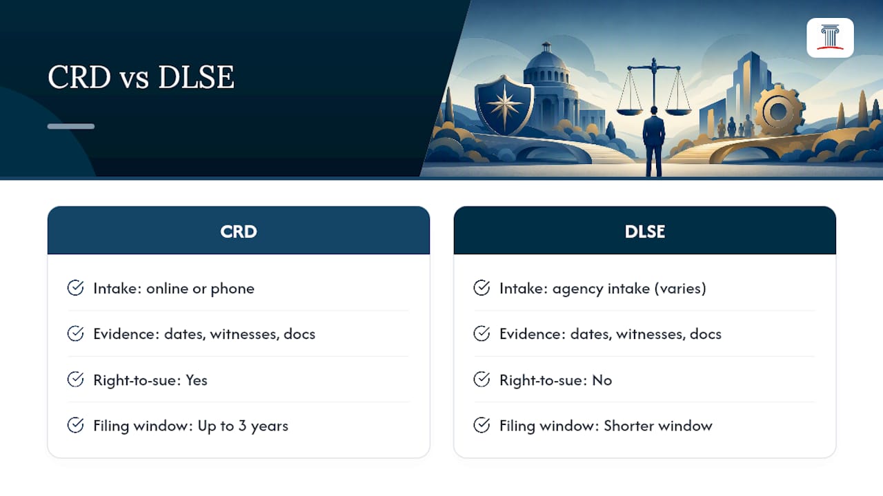 When Retaliation Overlaps With Discrimination: Working With the CRD — overview diagram