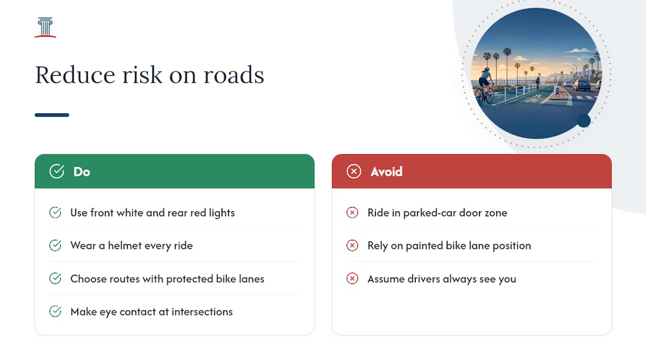 How Can Cyclists Reduce Their Risk on Huntington Beach Roads? — overview diagram