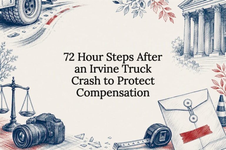 Decorative truck accident legal title card