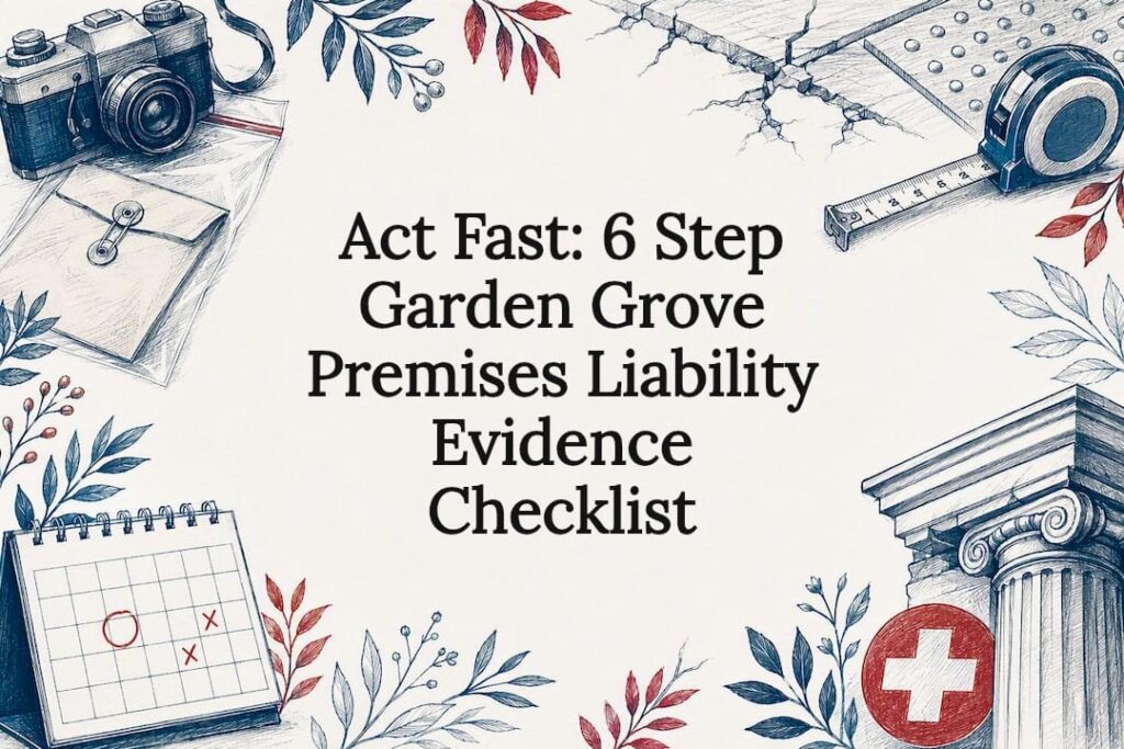 Premises liability evidence checklist title card