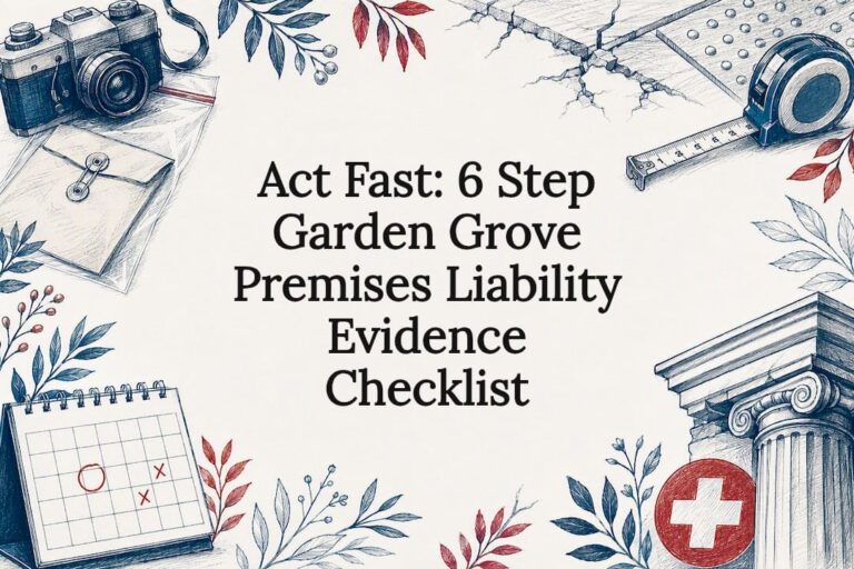 Premises liability evidence checklist title card