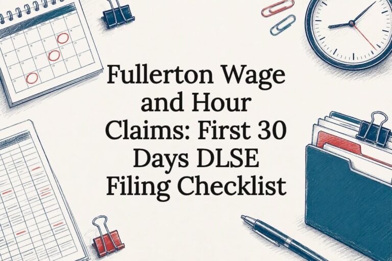 Decorative DLSE wage claim checklist title card