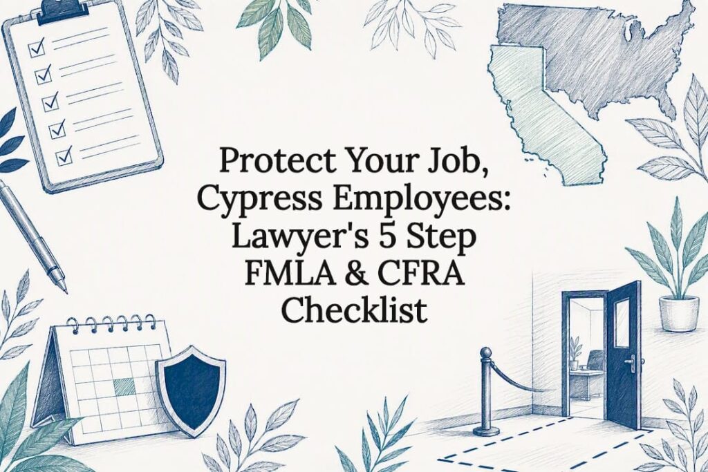 FMLA and CFRA legal checklist title card