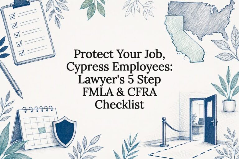 FMLA and CFRA legal checklist title card