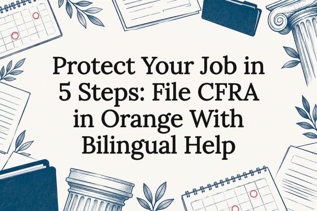 Decorative CFRA leave title card