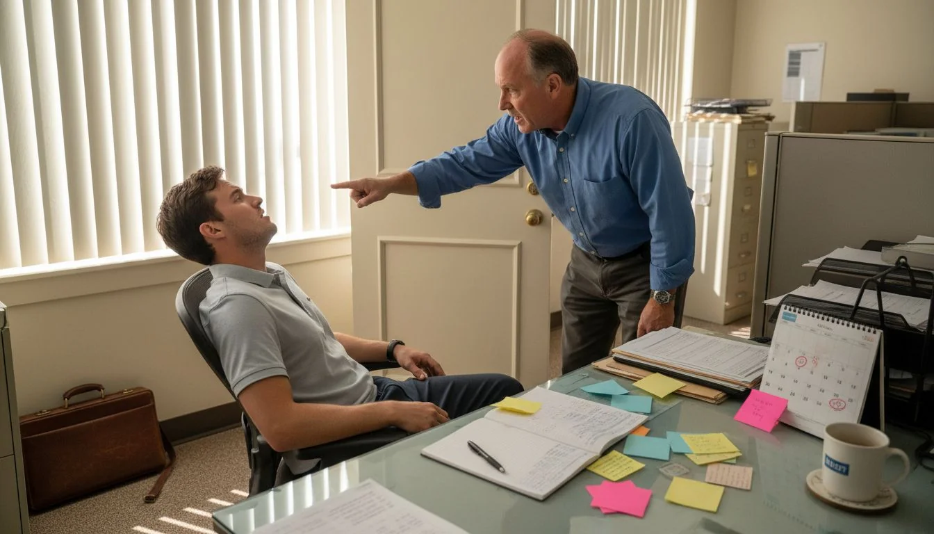 Supervisor intimidating employee in city office
