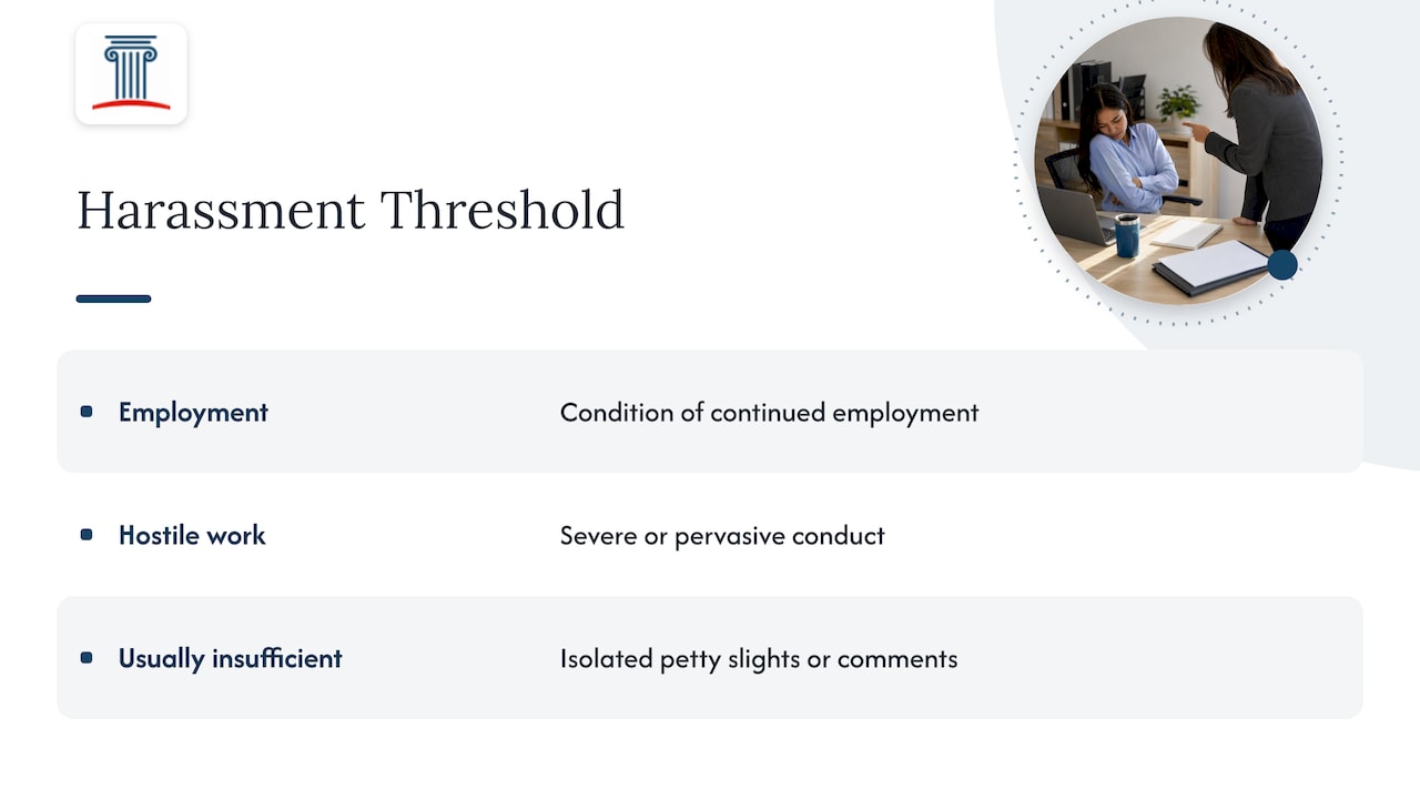 Harassment is a form of discrimination — overview diagram