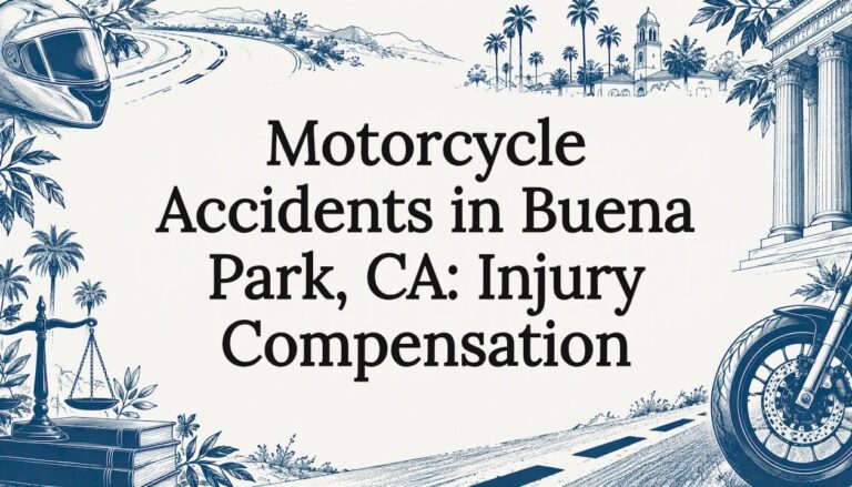 Motorcycle injury compensation title card
