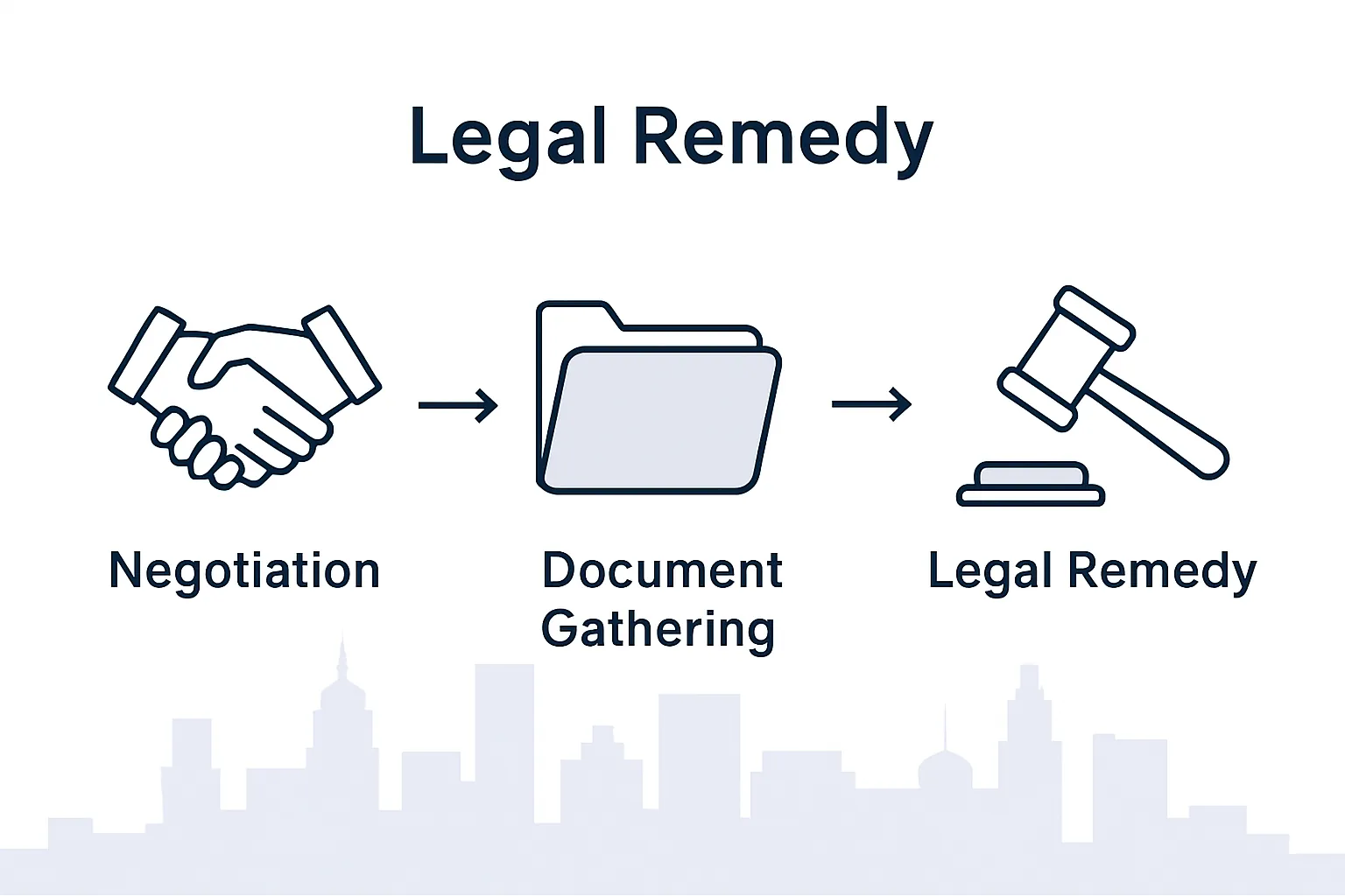 Commission dispute resolution process infographic